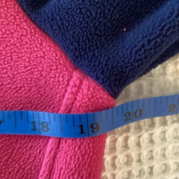 Ladies Vineyard Vines 1/4 Snap Fleece‎ Shep XXS Pink Maroon Navy - Picture 8 of 9